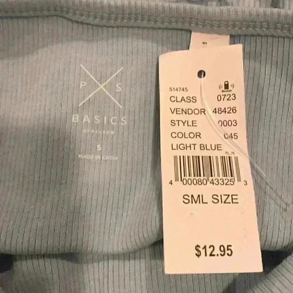 ⭐️ New with tags strapless light blue pacsun basics top in size small - Picture 4 of 4